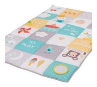 Taf Toys I Love Big Mat. Baby Activity Play Mat. 150 x 100cm. Soft Coloured & Thickly Padded Playmat. Foldable. With Teether, Crinkling parts & Baby-safe Mirror. Suitable for Boys & Girls from Birth