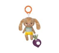Taf Toys Jenny the Bunny Soft Take-a-Long Travel Toy. Textured Sensory Baby Toy. Suitable for Newborn Infant Boys & Girls from 0 Months +