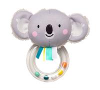 Taf Toys Kimmy Koala Newborn Baby Rattle. Soft Plush Toddler Sensory Ring Rattle with Ribbons and Crinkling Ears. Easy to Grab. Colourful Beads. Suitable for Boys & Girls from Birth