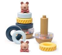 Taf Toys Stack-a-Bear | Baby Stacking Toy with Colourful Plastic Rings, BPA-Free Baby Stacker | Develops Motor Skills & Coordination | Sensory Toy for Babies 9 Months+