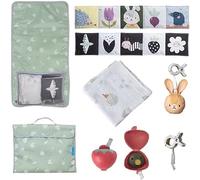 Taf Toys Urban Garden Baby's Outdoor Kit: Baby Changing Mat with Internal Pouch, Large Swaddle, Double Sided Pram Book & Dummy Case. Folds into Carry Bag. Suitable for Newborn Baby Boys & Girls