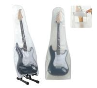 TAFALAA Guitar dust Cover wall mount Transparent Guitar Dust Cover PVC Frosted Fits Acoustic, Electric,ukuleleWater Resistant Dust Dirt Moisture (For Electric guitar)