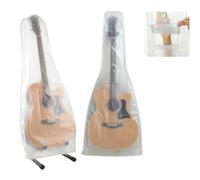 TAFALAA Guitar dust Cover wall mount Transparent Guitar Dust Cover PVC Frosted Fits Acoustic, Electric,ukuleleWater Resistant Dust Dirt Moisture (For Acoustic guitar)