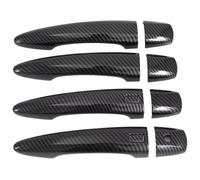 TAFASVCVMK Car Exterior Door Handles for Rogue 2021 2022 2023 2024 Car Exterior Door Handles LHD ABS Carbon Fiber Handle Cover Trim Accessories