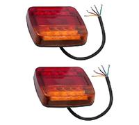 TAFASVCVMK Rear Tail Fog Light Assembly Brake Lights 2Pcs 12V Trailer For Truck Taillight Light Turn For Signal Brake Stop Lamp Number Plate Light Boat For Pickup