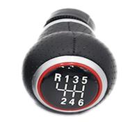 TAFASVCVMK Shift Handle for A6 C6 S6 for Avant 2005-2011 Leather Car Shift Gear Lever Gaitor Boot Cover(6 Speed Knob)