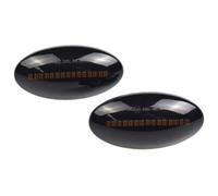 TAFASVCVMK Side Mirror Lamp For Suz&uki For Swift For Jimmy For Vitara SX4 For Alto A Pair Car Dynamic Side Marker Flowing Water Blinker Turn Signal Light(Smoked Black)