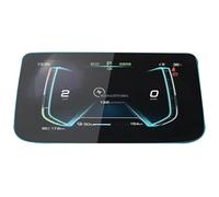 TAFASVCVMK Tempered Screen Protector For BYD Yuan 2019 10.1" Length 255mm Car GPS Protective Film Fingerprint Resistant High Transparency Cover(Instrument Film 8")