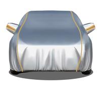 TaFblid Car Covers for Outside Storage for Volkswagen Polo 6 2017-2021,Winter Car Cover Waterproof breathable with Storage Bag Zipper Right,Outdoor Garage Frost Resistance Snow(Silver)