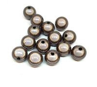 taffbeads 25pcs 10mm 3D Illusion Miracle Acrylic Beads for DIY Craft and Jewellery Making (Grey)