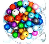 taffbeads 25pcs 10mm 3D Illusion Miracle Acrylic Beads for DIY Craft and Jewellery Making (Mixed Colours)
