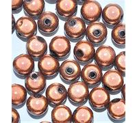 taffbeads 60pcs 6mm 3D Illusion Miracle Acrylic Beads for DIY Craft and Jewellery Making (Brown)