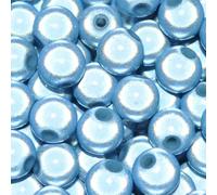 taffbeads 60pcs 6mm 3D Illusion Miracle Acrylic Beads for DIY Craft and Jewellery Making (Grey Blue)