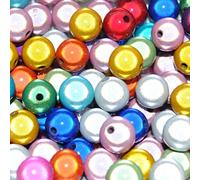 taffbeads 60pcs 6mm 3D Illusion Miracle Acrylic Beads for DIY Craft and Jewellery Making (Multicoloured)