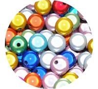 taffbeads 8mm Round 3D Illusion Miracle Acrylic Beads 40pcs / Bag for DIY Craft and Jewellery Making (Multicoloured)