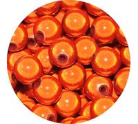 taffbeads 8mm Round 3D Illusion Miracle Acrylic Beads 40pcs / Bag for DIY Craft and Jewellery Making (Orange)