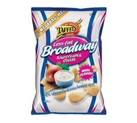 Taffel Broadway less fat sour cream & onion flavored chips 10 Packs of 325g 115oz