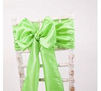 Taffeta Chair Sashes Bows - Wedding Events Decor - 48 Colours + Matching Runners Available (Kelly)