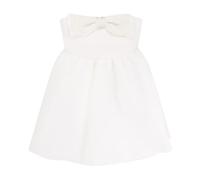 Taffeta Décolleté Dress With Bow - female - Self Portrait - Party Dresses - White - L - Dresses L
