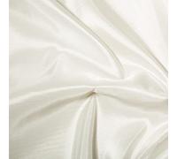 Taffeta Metallic Silk Satin Dress Fabric Material - Ivory, 1Mtr - 140cm x 100cm