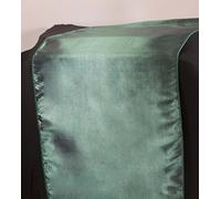 Taffeta Table Runners - Tableware - Wedding Decor Events - 48 Colours and Matching Sashes Available (Hunter/Garnet)