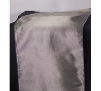 Taffeta Table Runners - Tableware - Wedding Decor Events - 48 Colours and Matching Sashes Available (Platinum)