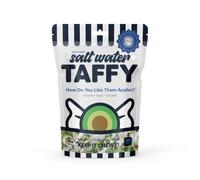 Taffy Shop Caramel Apple Salt Water Taffy - Small Batch of Saltwater Taffies Made in USA - Super Soft and Sweet - Guaranteed Fresh - Gluten Free, Soy Free, Peanut Free - Personal Pouch