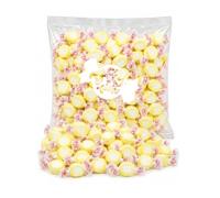 Taffy Town - Lemon Cream 2.5lb/1.13kg Bulk Bag x 1 | USA salt water taffy. Soft, chewy and individually wrapped. Perfect for pick & mix. Nut free, gluten free and Halal compliant