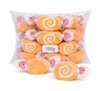 Taffy Town Orange Cream Salt Water Taffy 150g | Soft & Chewy American Candy | Individually Wrapped Sweets | Gourmet Whipped Taffy | Gift & Party Bag Treat