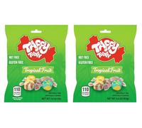 Taffy Town Saltwater Taffy - 2-Pack Assorted Flavours (Classic, Tropical Fruit, Berries & Cream) - Nut Free, Gluten Free, 99g Bags, USA (2x99g, Tropical)