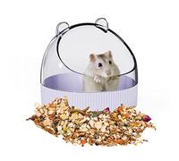 Tafit Cute Hamster Food Bowl Small Animals Food Dish Syrian Dwarf Hamsters Guinea Pigs Hedgehogs Gerbils Mice Rats Anti-Spill Feeding Bowl Dish, Purple