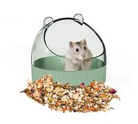 Tafit Cute Hamster Food Bowl Small Animals Food Dish Syrian Dwarf Hamsters Guinea Pigs Hedgehogs Gerbils Mice Rats Anti-Spill Feeding Bowl Dish, Green