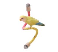 Tafit Multi-Color Rope Bird Perch Parrot Cage Stand Climbing Swing Accessories - 15.7 inch