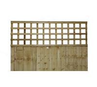 TAFS Pressure Treated Square Trellis 6' x 2', Green Finish