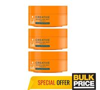 Taft Creative Look Modelling Wax Hold #4 Strong Hold Shine Easy Wash 75ml 3-Pack