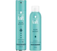 TAFT Hair Spray (250 ml) & Texture Spray (150 ml) Aloe Boost, All Hair Types, for Volume & Natural Waves, Volume Spray with Aloe Vera & Niacinamide Provides Effortless Undone Looks