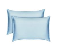 Tafts Pillow Cases Queen Size - Pure 100% Viscose Derived from Bamboo Luxuriously Soft, Silky, Cooling, Double Stitched, Envelope Closure (2 Pillowcases, Sky Blue)