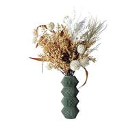 Tafunker Creative Plastic Vase, Living Room Decorative Vase, Creative Flower Arrangement, Geometric Desktop Decorative Vase, Dry flower vase (Dove Grey, S)…