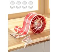 Tafunkun 3 Meter Edge Protector and 8 Baby Safety Corner Protectors for Kids, Safety Corner Guard Protectors, Table Corner Protectors, Baby Corners with Extra Strong Tape for Furniture Table