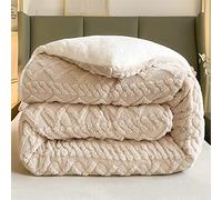 Tafur+Lamb's Fleece,Super Soft Fluffy Thick Winter Throw Blankets for Couch Sofa Bed,Pretty Warm on Cold Nights,Suitable for Home Use and Gifts A,180x220cm-4.5kg