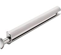 TAG Hardware Premium 14 1/8 Inch Long Expendible Pullout Closet Wardrobe Valet Rod (Matte Aluminum with Chrome)