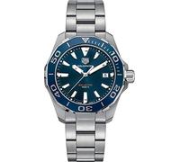 TAG Heuer Men's Steel Bracelet & Case Sapphire Crystal Swiss Quartz Blue Dial Analog Watch WAY111C.BA0928