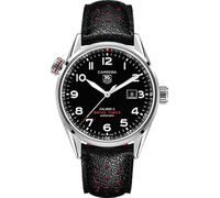 Tag Heuer Carrera Black Dial Black Leather Mens Watch WAR2A10FC6337