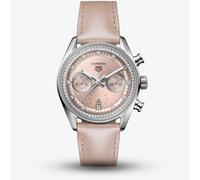 Tag Heuer Ladies Carrera Chronograph Diamond Set Pink Dial Watch CBS2215.FC6568