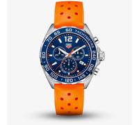 Tag Heuer Mens Formula 1 Chronograph Orange Rubber Strap Watch CAZ1014.FT8028