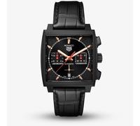 TAG Heuer Mens Special Edition Monaco Chronograph Titanium Leather Strap Watch CBL2180.FC6497