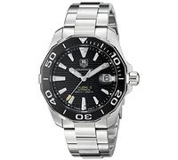 TAG Heuer Men's WAY211A.BA0928 Aquaracr Analog Display Swiss Automatic Silver Watch, Silver, Diver,Automatic Watch