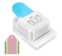 Tag Punch 3 in 1 Multipurpose Paper Craft Cutter - 1.5, 2, 2.5 Inch Label Hole Punch for Book Mark, Gift Card, Scrapbooking, DIY Projects Making (02)