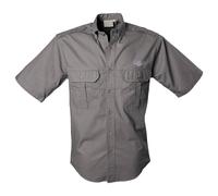 TAG Safari Men's Mens Buffalo Logo Trail Short Sleeve Shirt w Chest Pockets in Olive | Size: Medium TAG Safari Olive M