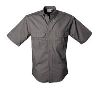 TAG Safari Men's Trail Shirt for Men - S/Sleeve in Grey | Size: Small TAG Safari Grey S